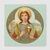 St. Barbara (BK 001) Square Magnetkarte (Vorderseite)