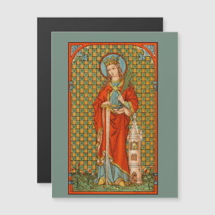 St. Barbara (JP 01) 4.25"x5.6" Magnetpostkarte Magnetkarte