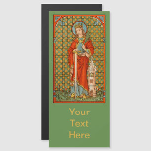 St. Barbara (JP 01) 4"x9" Magnetkarte