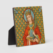 St. Barbara (JP 01) 5,25"x5,25" Fotoplatte (Vorderseite)