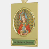 St. Barbara (JP 01) Banner-Ornament Gold (Links)