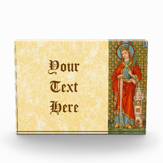 St. Barbara (JP 01) Horizontal Paperweight oder Fotoblock (Vorderseite)