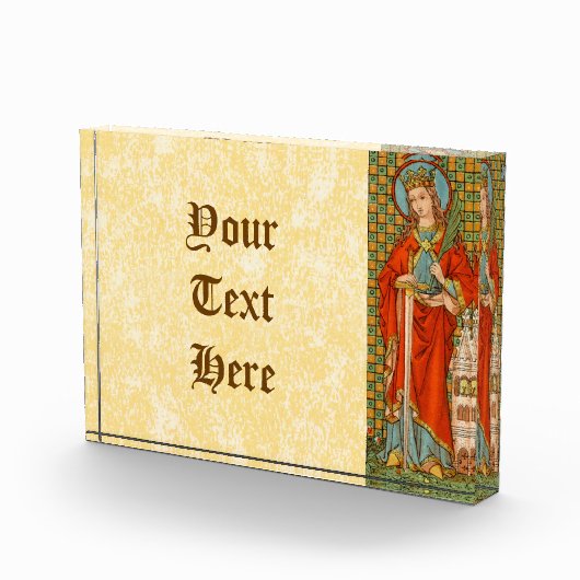 St. Barbara (JP 01) Horizontal Paperweight oder Fotoblock (Rechts)