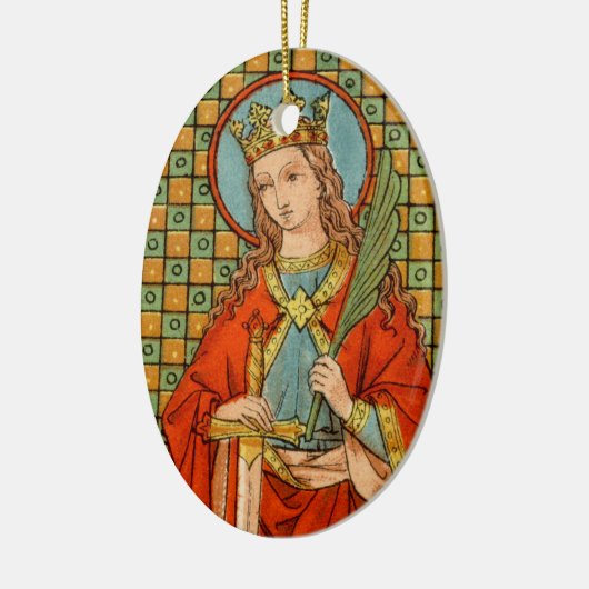 St. Barbara (JP 01) Keramikornament (Links)