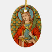 St. Barbara (JP 01) Keramikornament (Vorne)