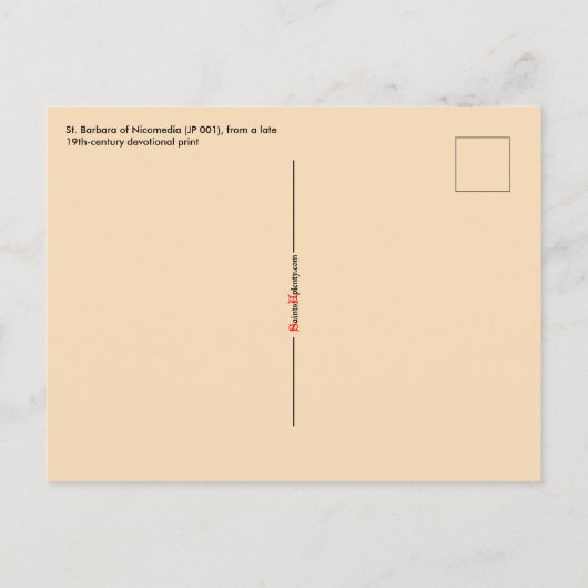 St. Barbara (JP 01) Postkarte 1 (Rückseite)
