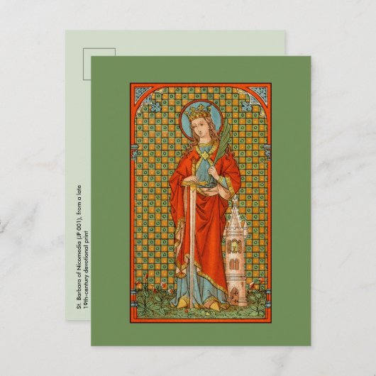 St. Barbara (JP 01) Postkarte 2 (Vorne/Hinten)