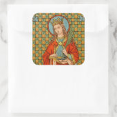 St. Barbara (JP 01) Quadratischer Aufkleber (Tasche)