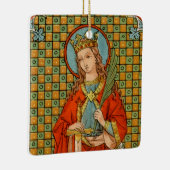 St. Barbara (JP 01) Square Keramikornament (Rechts)