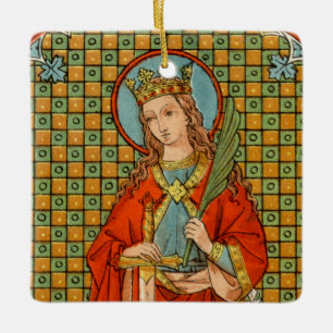 St. Barbara (JP 01) Square Keramikornament