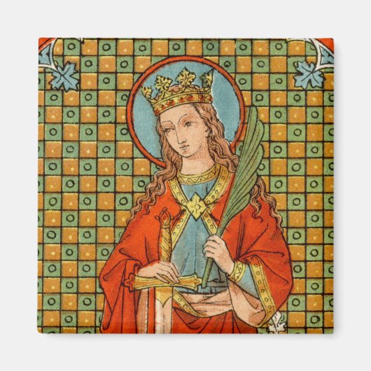 St. Barbara (JP 01) Square Magnet (Vorne)
