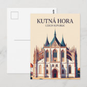 St. Barbara-Kirche Tschechische Republik Postkarte (Vorne/Hinten)