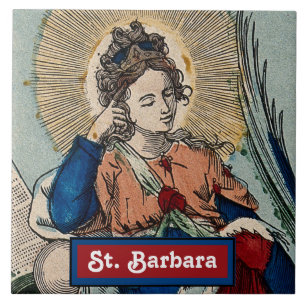 St. Barbara (M 007) Keramikfliese 1