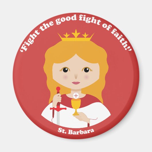 St. Barbara Magnet (Vorne)