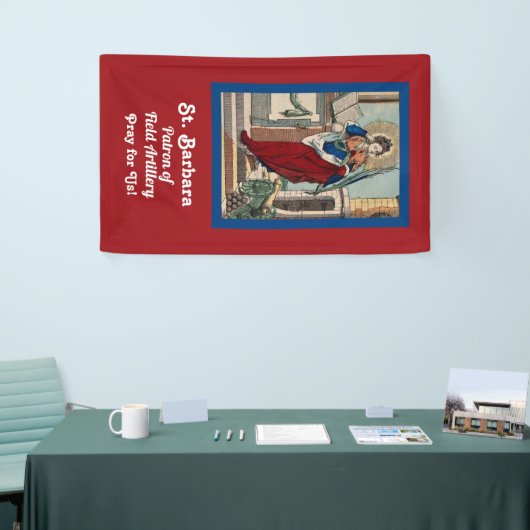 St. Barbara mit Artillerie (M 007) Banner 2 (Messeveranstaltung)