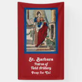 St. Barbara mit Artillerie (M 007) Banner 2 (Vertikal)