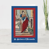 St. Barbara mit Artillerie (M 007) Leere Gruß Karte (Vorderseite)