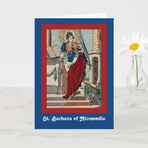 St. Barbara mit Artillerie (M 007) Leere Grußkarte Karte
