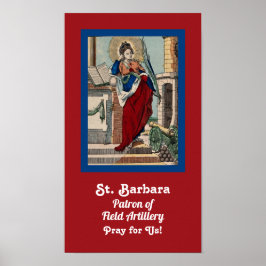 St. Barbara mit Artillerie (M 007) Poster