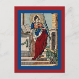 St. Barbara mit Artillerie (M 007) Postkarte