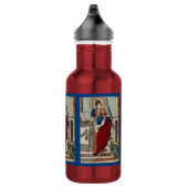 St. Barbara mit Artillerie (M 007) Rot Edelstahlflasche (Rechts)
