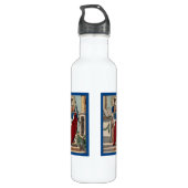 St. Barbara mit Artillerie (M 07) Red White & Blue Edelstahlflasche (Rückseite)