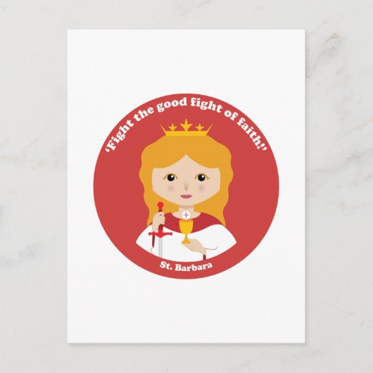 St. Barbara Postkarte (Vorderseite)