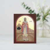 St. Barbara Prayer Card Postkarte (Stehend Vorderseite)