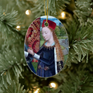 St. Barbara von Nicomedia (Detail; M 070) Keramik Ornament