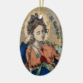 St. Barbara von Nicomedia (M 007) Keramik Ornament (Links)