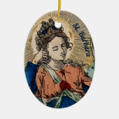 St. Barbara von Nicomedia (M 007) Keramik Ornament (Vorne)