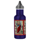 St. Barbara with Artillery (M 007) Blue Edelstahlflasche (Links)