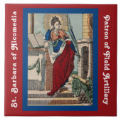 St. Barbara with Artillery (M 007) Tile 2 Fliese (Vorderseite)