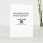 St. Barbara's Day (M 007) Gruß Karte (Rückseite)