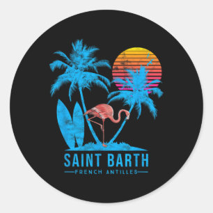 St Barth French Antilles Karibik Urlaub Runder Aufkleber