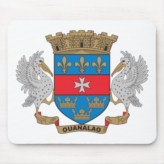 St- Barthelemywappen Mousepad (Vorne)