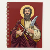 St. Bartholomäus der Apostel im Comic-Stil katholi Planer (Vorderseite)