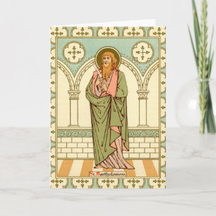 St. Bartholomäus der Apostel (RLS03) Leere Grußkar Karte