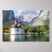 St. Bartholomäus Kirche Königssee Poster (Vorne)
