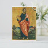 St. Bartholomäw, das orthodoxe Apostelsymbol Dankeskarte (Stehend Vorderseite)