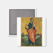 St. Bartholomäw, das orthodoxe Apostelsymbol Magnet (Vorderseite/Rückseite)