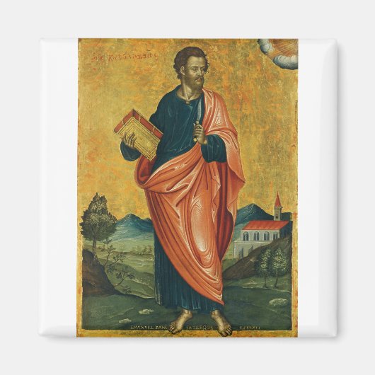 St. Bartholomäw, das orthodoxe Apostelsymbol Magnet (Vorne)