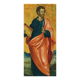 St. Bartholomäw, das orthodoxe Apostelsymbol Werbekarte