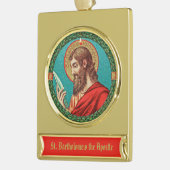 St. Bartholomew der Apostel (JMAS 03) Banner-Ornament Gold (Links)