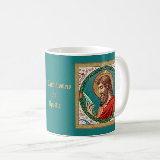 St. Bartholomew der Apostel (JMAS 03) Kaffeetasse (VorderseiteRechts)