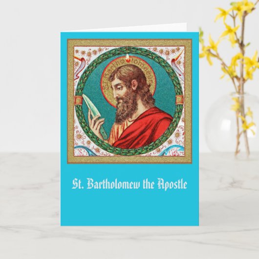 St. Bartholomew der Apostel (JMAS 03) Karte (Gelbe Blume)