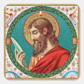 St. Bartholomew der Apostel (JMAS 03) Quadratischer Aufkleber (Vorderseite)