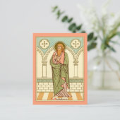 St. Bartholomew der Apostel (RLS 03) Postkarte (Stehend Vorderseite)