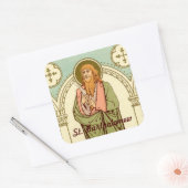 St. Bartholomew der Apostel (RLS 03) Quadratischer Aufkleber (Umschlag)