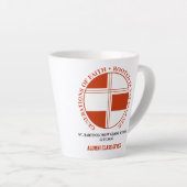 St. Bartholomew Grade School Alumni Latte Tasse (Rechte Ecke)